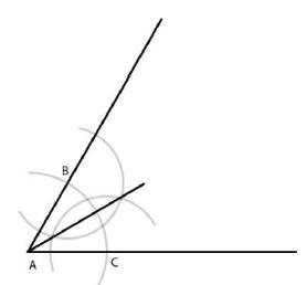 Which of the following geometrical constructions is shown in the diagram below?AnswersConstructing-example-1