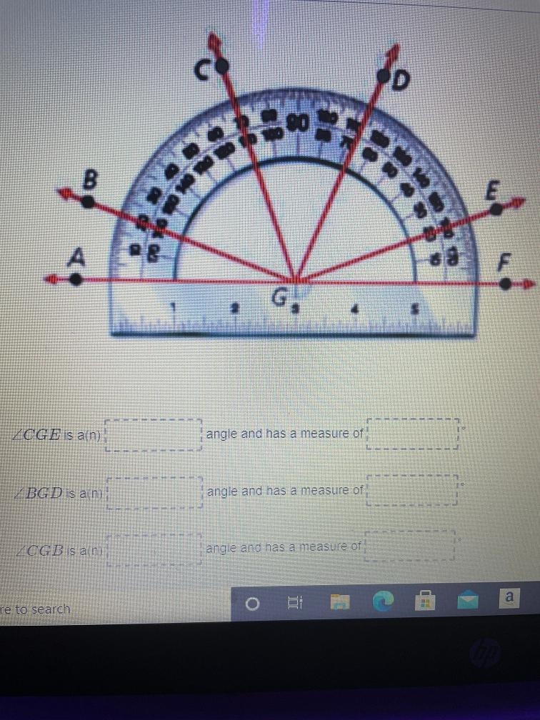 8ook ooAFZCGE is an)angle and has a measure ofBGD is anangle and has a measure ofLCGB-example-1