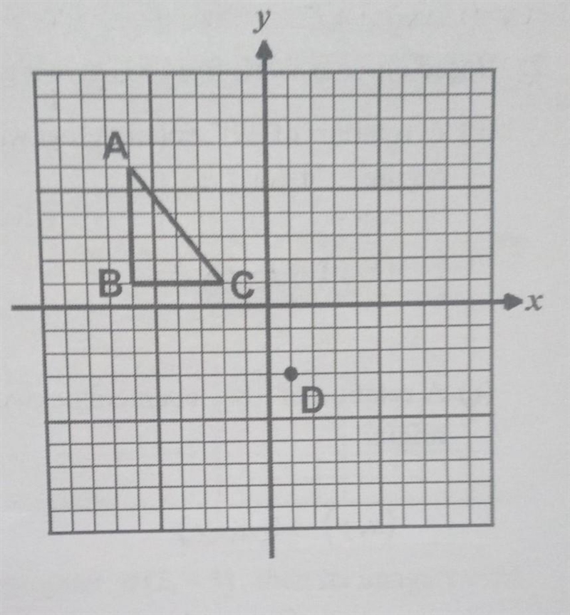 In the diagram shown below, triangle ABC is drawn along with point D.(a) Plot triangle-example-1