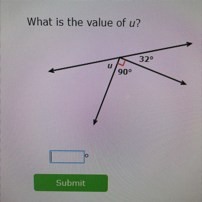 What is the value of u? 32 90-example-1