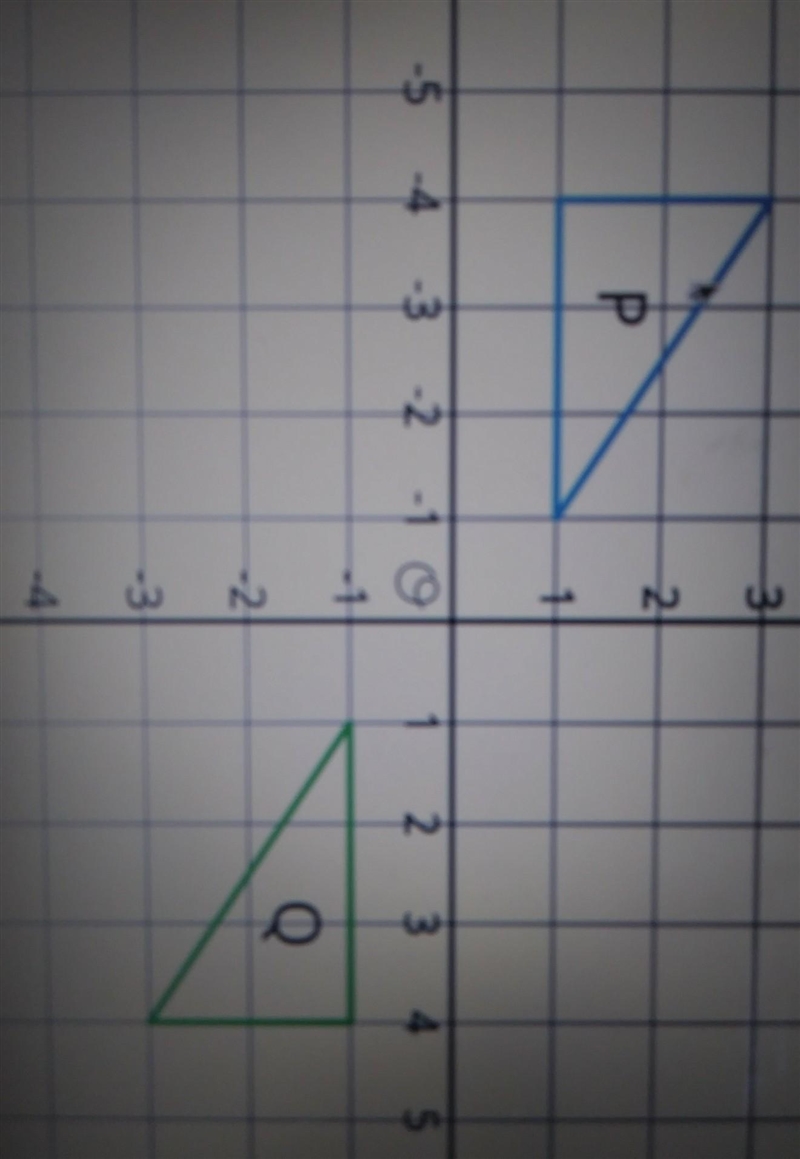 The question asks select all the sequences of transformations that could take figure-example-1