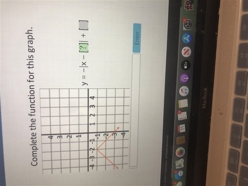 Complete the function for this graph.43121y = -1x – [?]] + []1 2 3 4-4-3-2-1-1-21-3NE-example-1