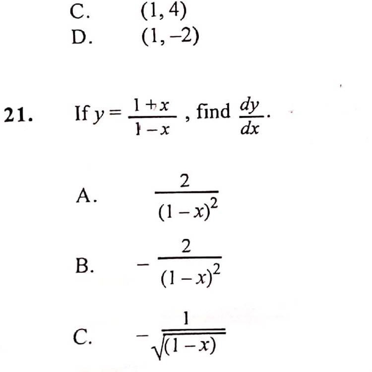 21. Ify= 1+x, find x dy. / dx-example-1