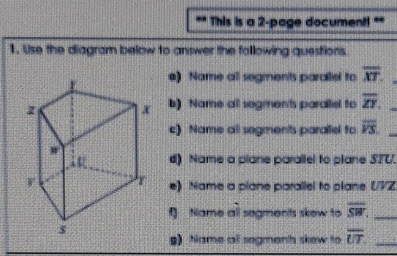 1.Use the diagram below to answer the following questions.Name all segments parallel-example-1