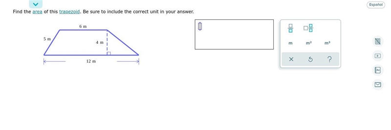 Find the area of this trapezoid. Be sure to include the correct unit in your answer-example-1