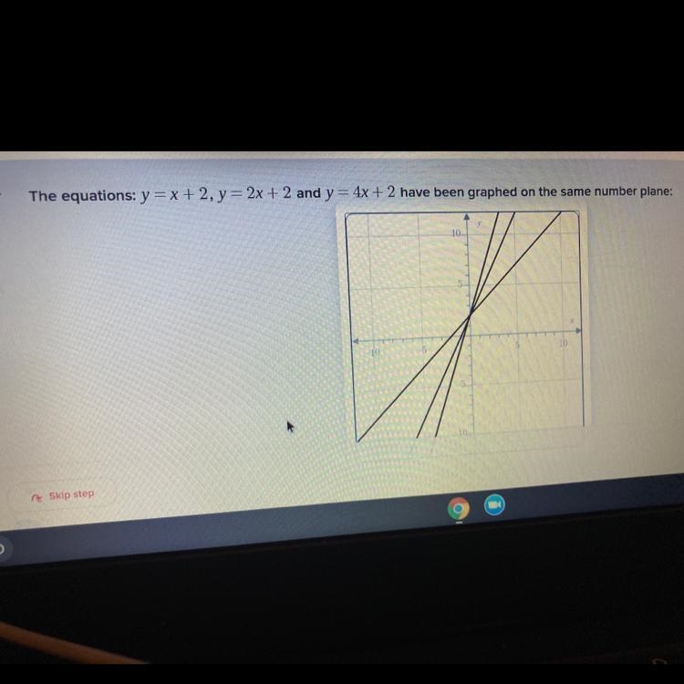 What do all the equations have in common?A- The constant is the same B-they are all-example-1