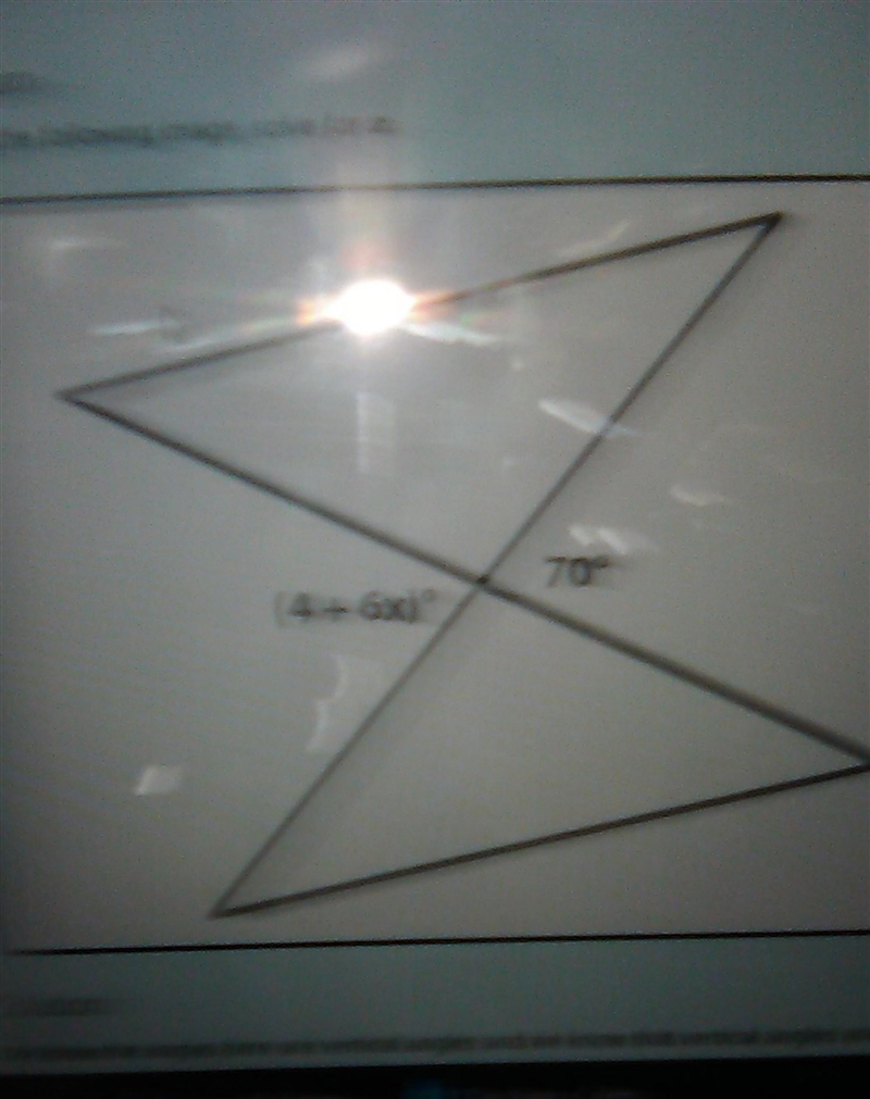 Set up the equation 4+6x=. subtract from both sides and get 6x=?.divide by 6 on both-example-1