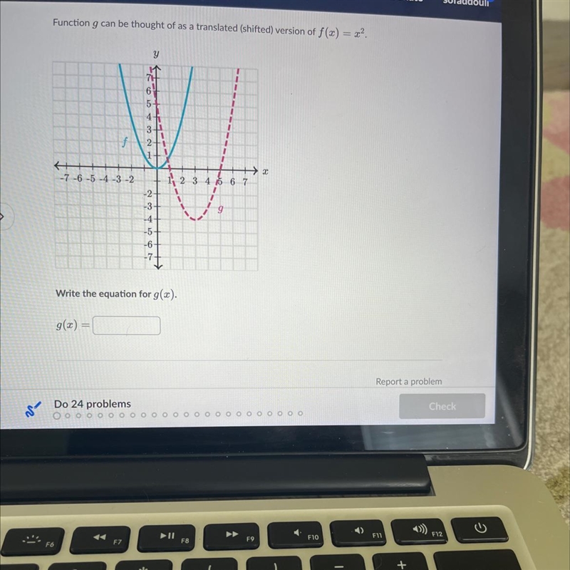 I would like to know how to format a function equation after it has been translated-example-1