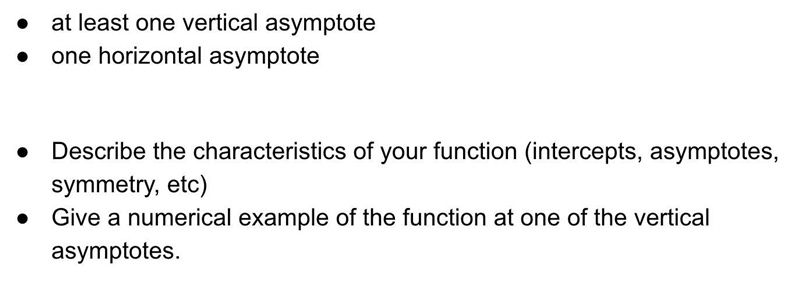 a rational function with at least one vertical asymptote, and a horizontal asymptote-example-1