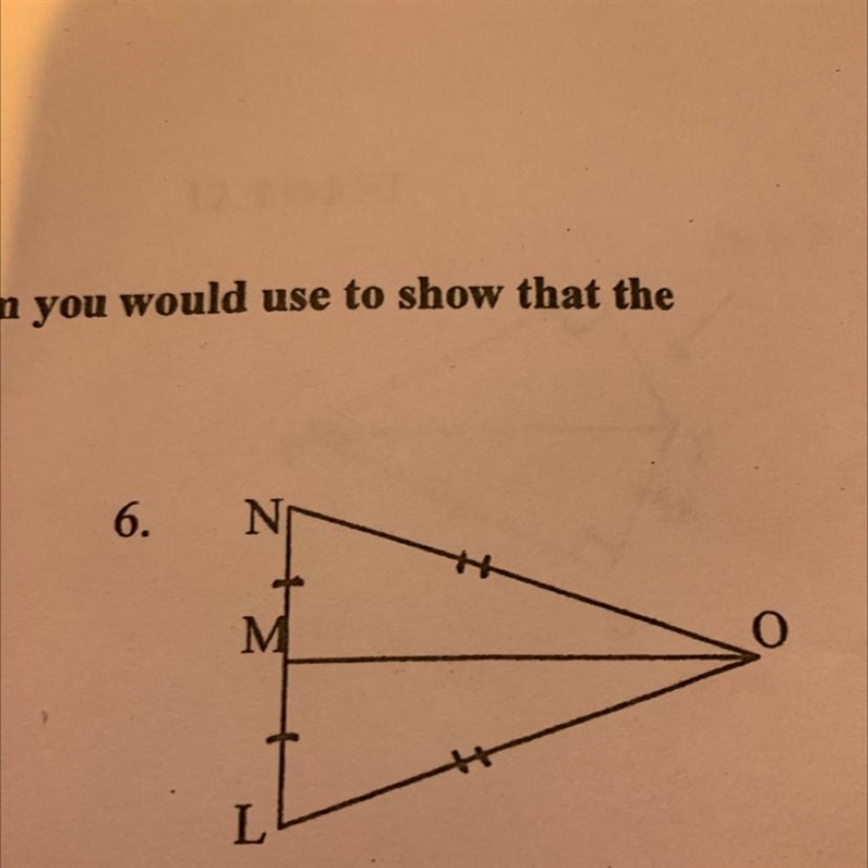 Tell which congruence postulate or theorem you would use to show that thetriangles-example-1