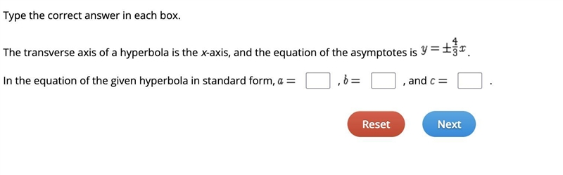 The transverse axis of a hyperbola is the x-axis, and the equation of the asymptotes-example-1