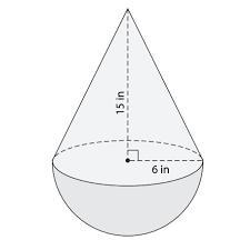 What is the EXACT volume of this composite figure? 324 pie in^3 468 pie in^3 684 pie-example-1