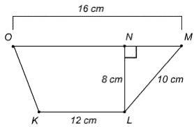 What is the area of trapezoid KLMO?A) 224cm^2B) 112 cm^2C) 128 cm^2D) 96 cm^2-example-1