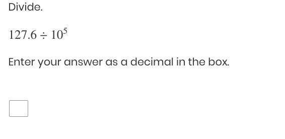 Divide. Enter your answer as a decimal in the box.-example-1