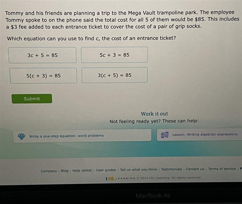 Solve for c Can you pls help me??-example-1