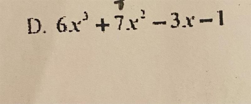 Hi, can you help me to solve thisexercise, please!!For cach polynomial, LIST all POSSIBLE-example-1