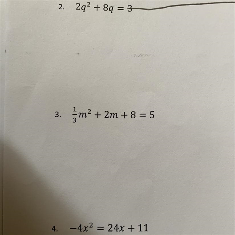 Please help me solve this and you have to solve each equation by completing the square-example-1