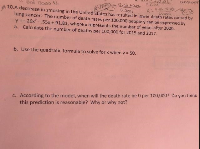 A decrease in smoking in the United States has resulted in lower death rates caused-example-1