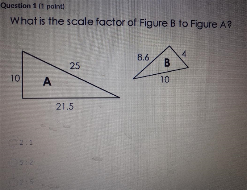 If the scale factor of Figure A to Figure b is 3:8 find the value of x-example-1