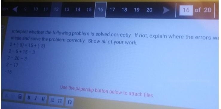 Interpret whether the following problem is solved correctly. If not, explain where-example-1