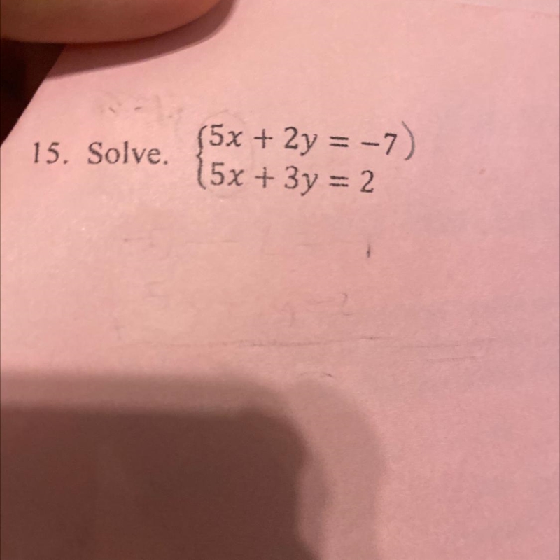 I need some step my step notes on how to solve systems of equations like this for-example-1