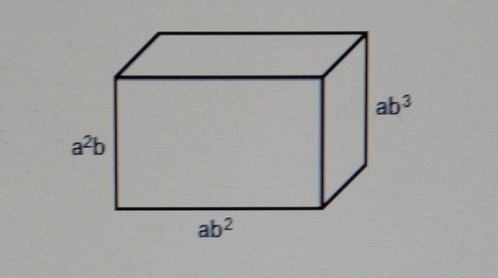 The dimensions of a rectangular prism are shown in the diagram below. Write an expression-example-1