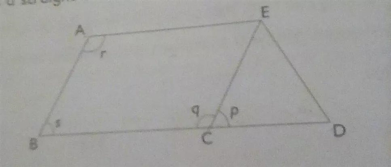 In the figure, ABCE is a parallelogram, CDE is an equilateral triangle and BCD is-example-1