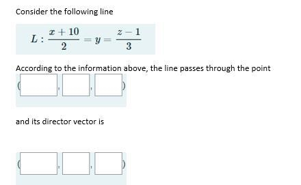 Consider the following line According to the information above, the line passes through-example-1