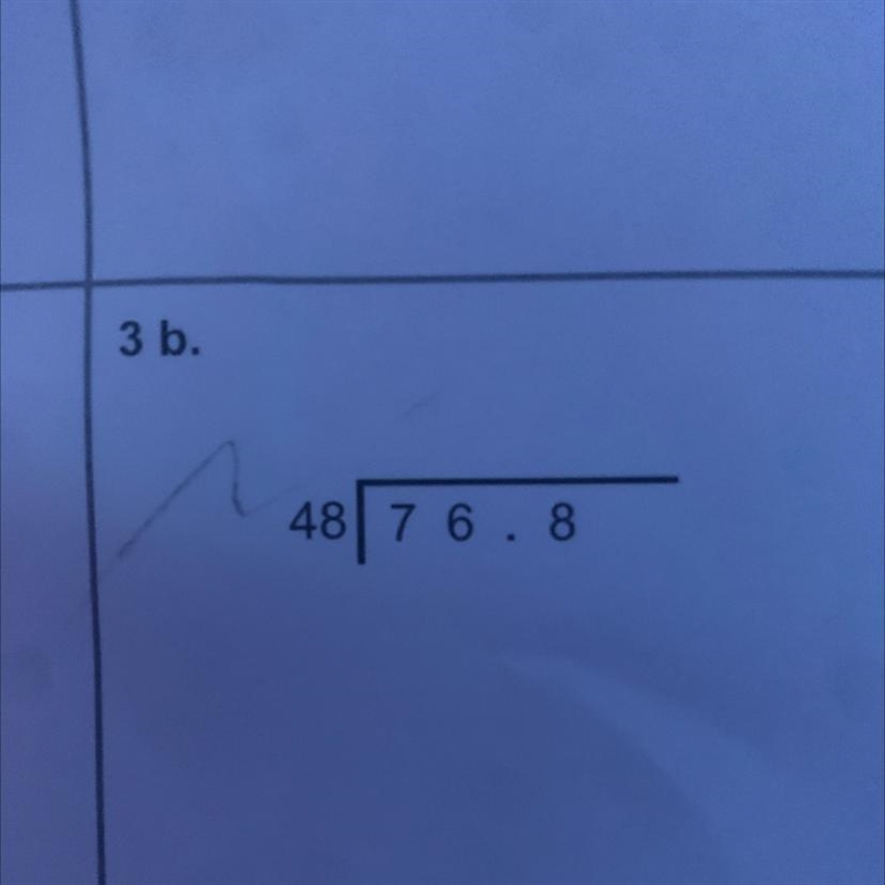 48 divided by 76.8 I am very confused on the two digits numbers-example-1