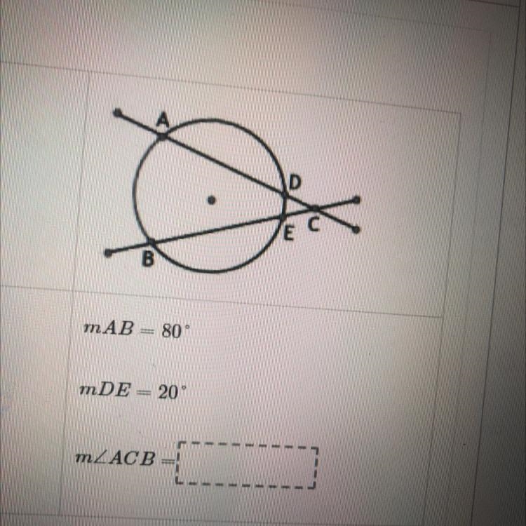 What is the measure of angle ACB? (geometry)-example-1