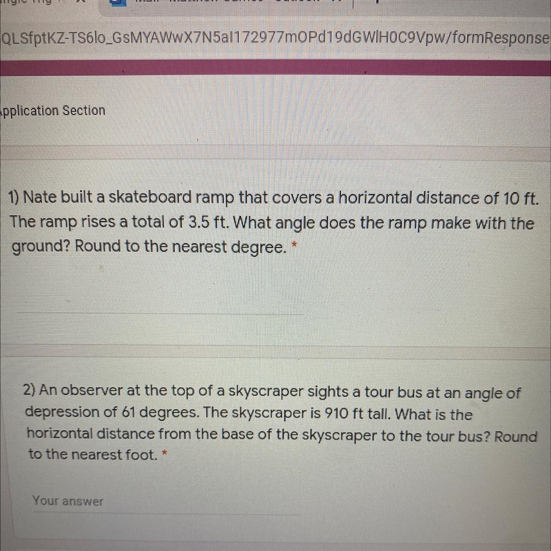 101) Nate built a skateboard ramp that covers a horizontal distance of 10 ft.The ramp-example-1