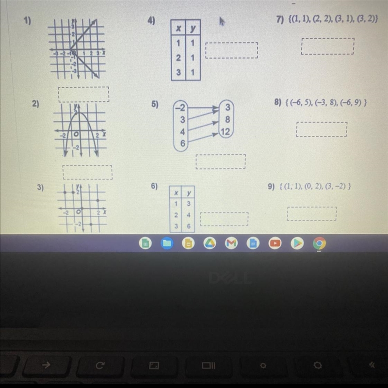 Identify if each relation is a function or not this is the question. help pleasequestion-example-1