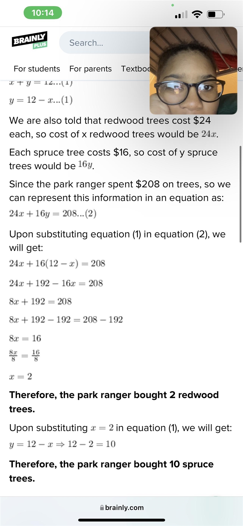 We are trying to figure out how they arrived at the 8x-example-1