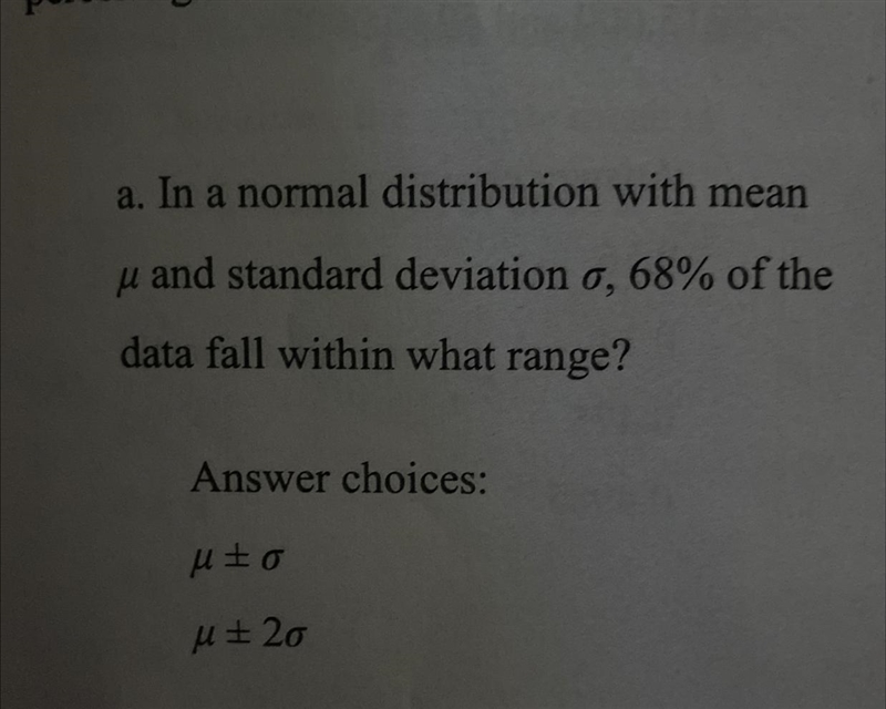 Identify the number of standard deviations above and below the mean for each percentage-example-1