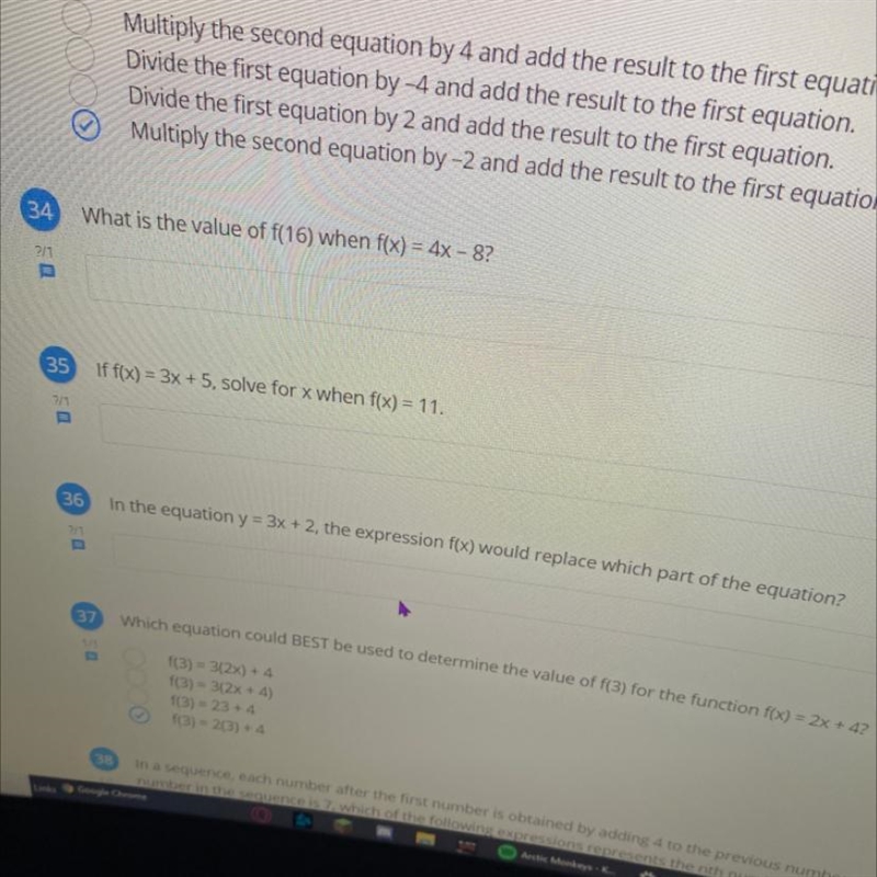 36 unless for feeling nice to answer the 3 of them-example-1