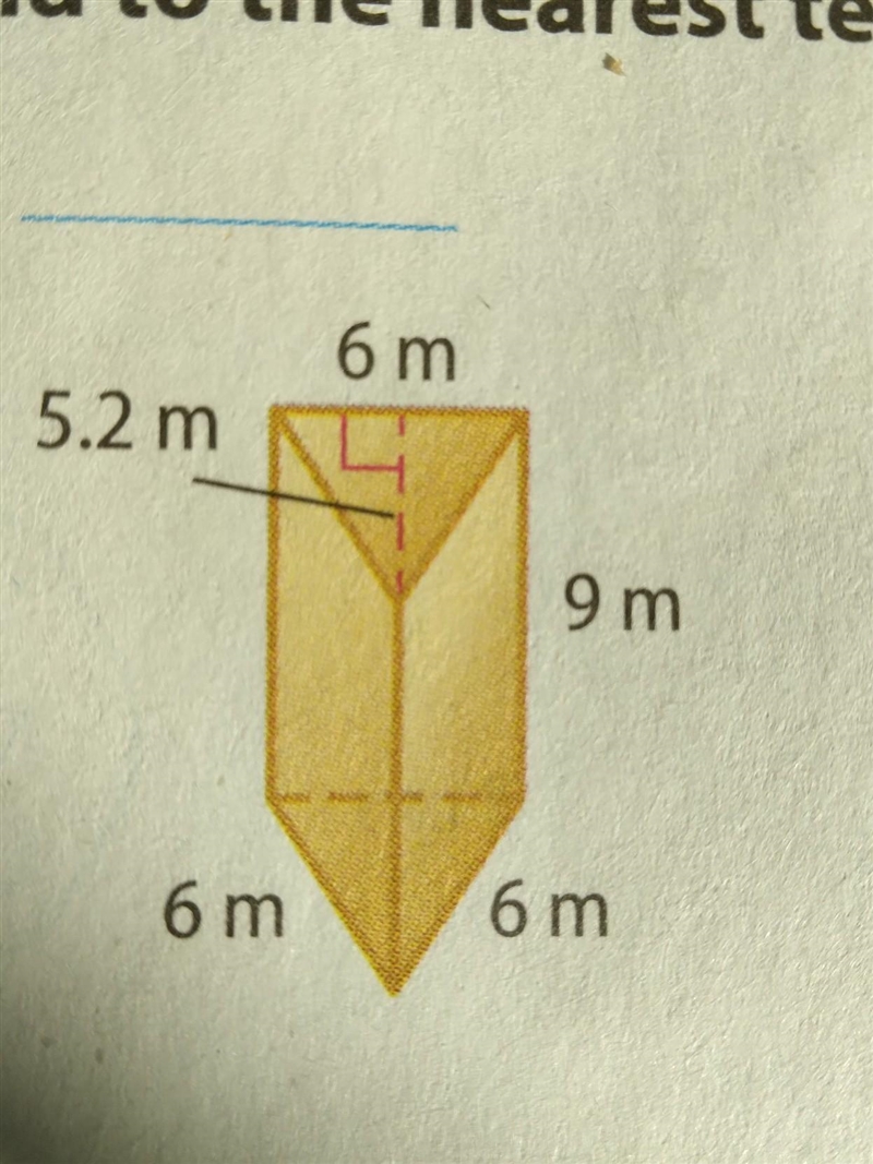 Please help Find the volume of each prism. Round to the nearest tenth if nessary ​-example-1