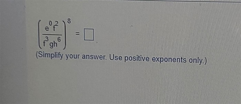 Apply Laws of Exponents to write an equivalent expression for the given expression-example-1