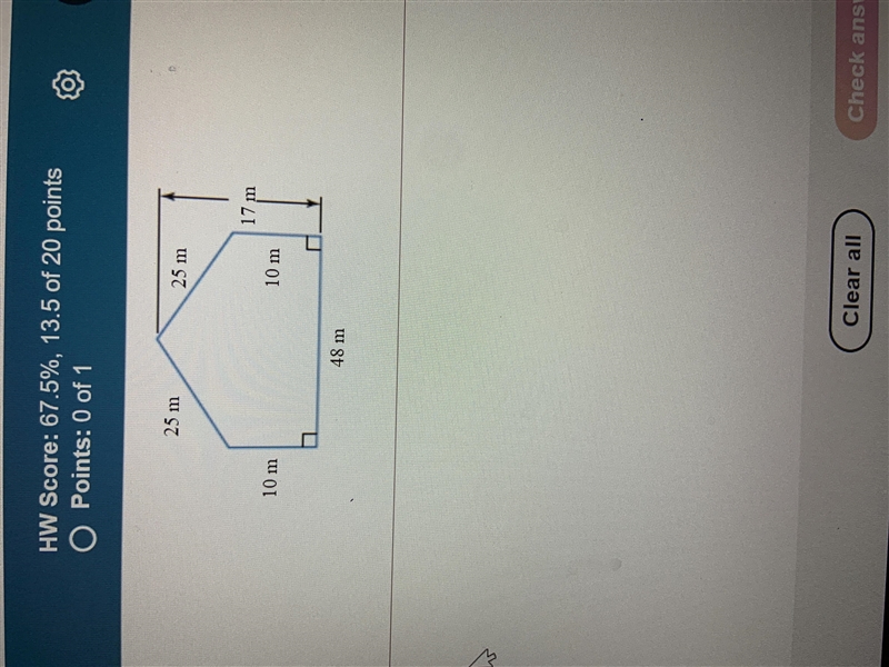 Find the area of the figure-example-1