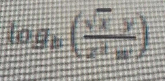 Expand into sum and/or difference of logarithm. Assume all variables represent positive-example-1