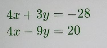 Solve the following system of linear equations by choosing either substitution or-example-1