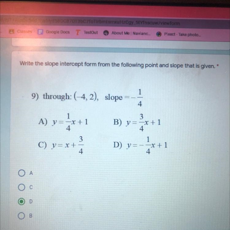 I’m really confused on how to solve slope intercept form related problems and help-example-1