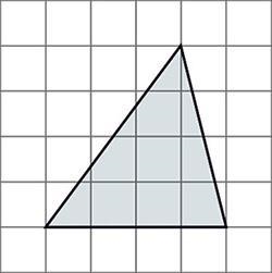 Which statement best describes the area of the triangle shown below? A coordinate-example-1