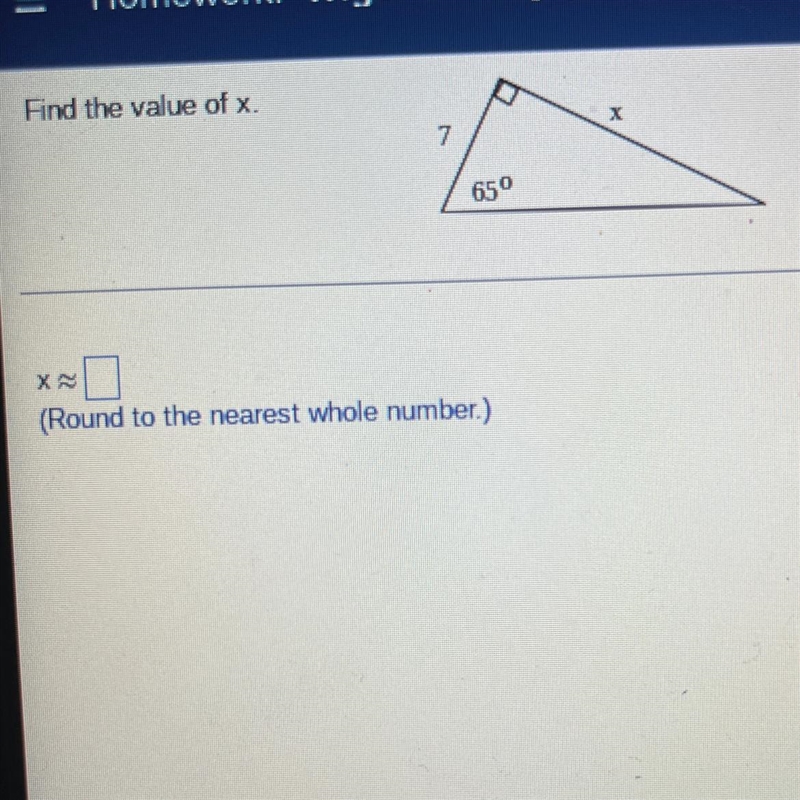 What is x? how would i find the value of x?-example-1