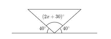 Solve for x in the diagram below-example-1