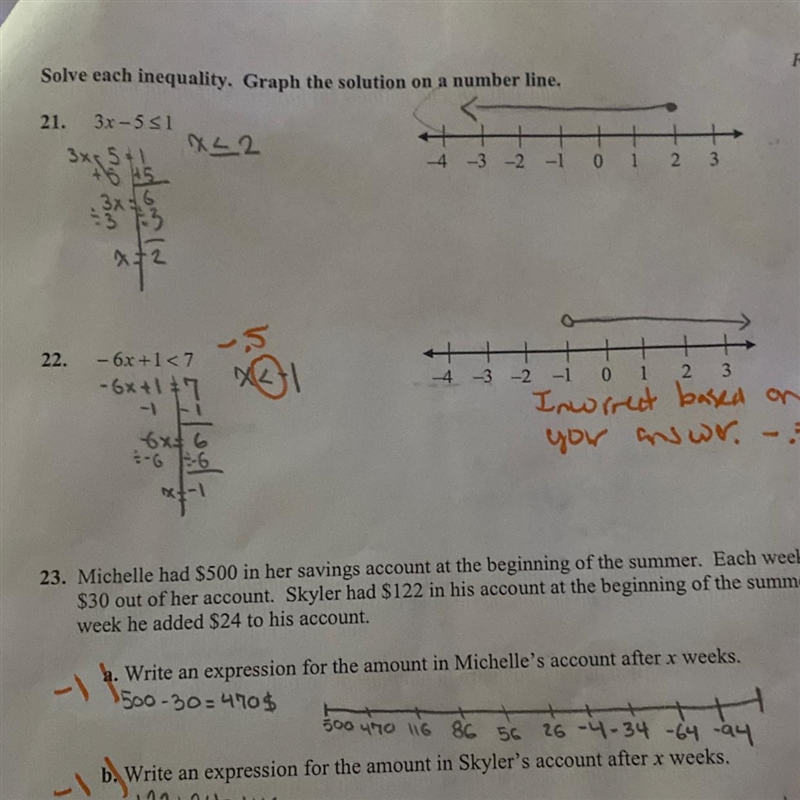 Can I get help on 22. I don’t understand what I did wrong-example-1