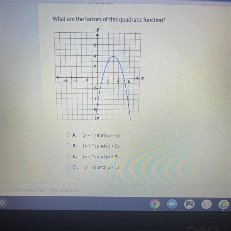 What are the factors of this quadratic function?-example-1