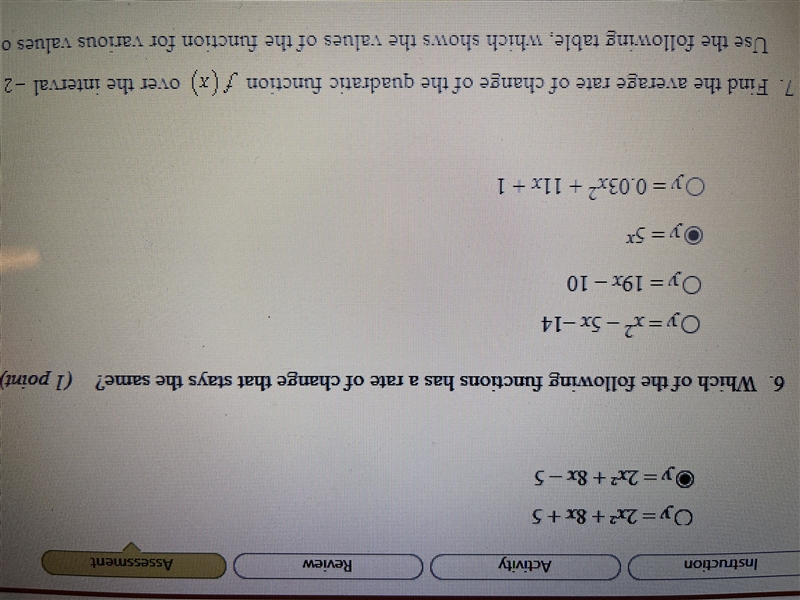 HELP ME WITH QUESTION 6!!!!!!! THX!-example-1