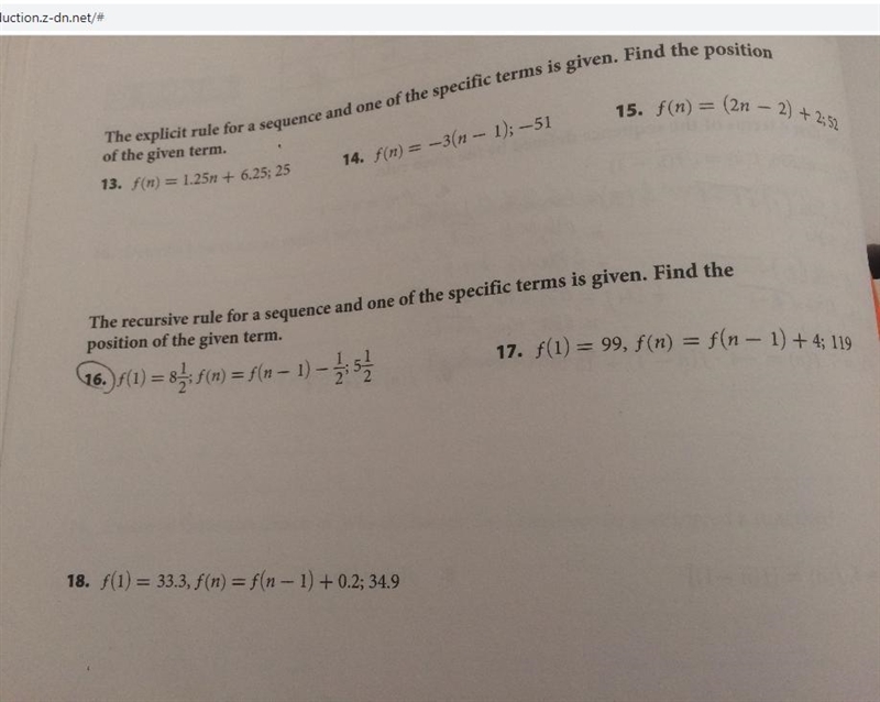 The recursive rule for a sequence and one of the specific terms is given. Find the-example-1