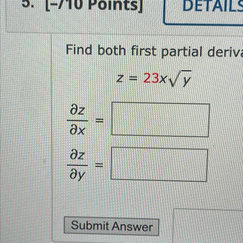 Find both first partial derivatives.-example-1