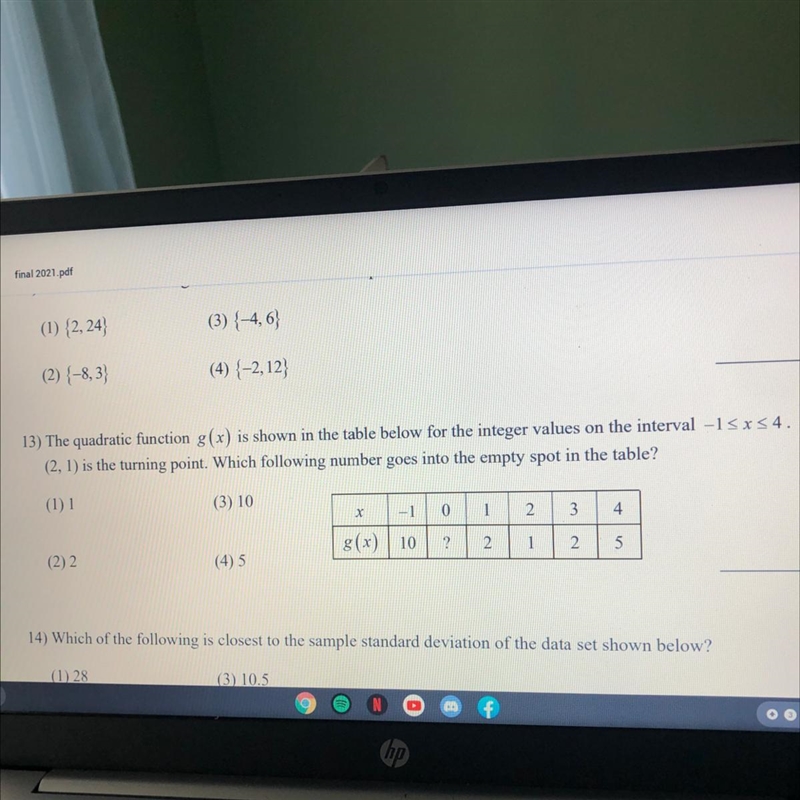 The quadratic function G parentheses X parentheses is shown in the table below for-example-1